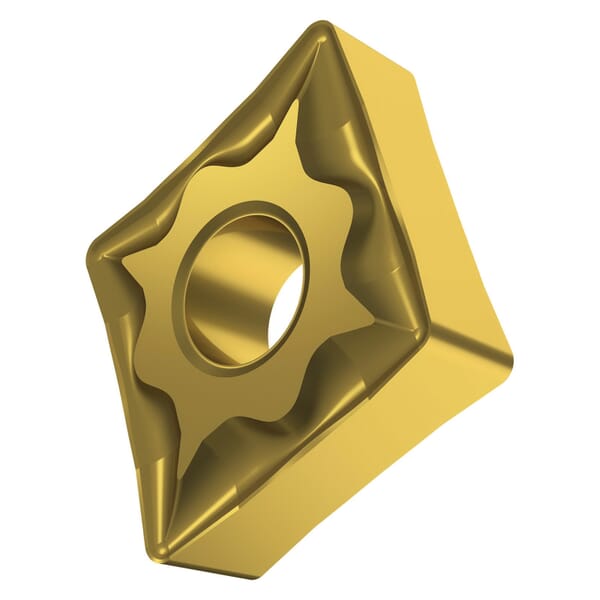 Pramet 6834650 Turning Insert, ANSI Code: CNMG 431-NF:T8330, CNMG Insert, Material Grade: H, K, M, N, P, S, 431 Insert, Diamond Shape, 12 Seat, Negative Rake, For Use On Hardened Steel, Cast Iron, Stainless Steel, Aluminum, Steel and Titanium/Super Alloys