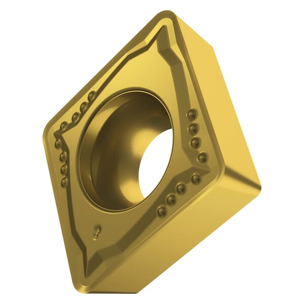 Pramet 6754282 Turning Insert, ANSI Code: CCMT 21.52-FM:T8330, CCMT Insert, Material Grade: H, K, M, N, P, S, 21.52 Insert, Diamond Shape, 6 Seat, Positive Rake, Carbide, Manufacturers Grade: T8330