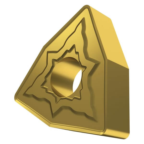 Pramet 7038130 Turning Insert, ANSI Code: WNMG 431-NMR T8330, WNMG Insert, Material Grade: H, K, M, N, P, S, 431 Insert, Trigon Shape, 8 Seat, Negative Rake, For Use On Hardened Steel, Cast Iron, Stainless Steel, Aluminum, Steel and Titanium/Super Alloys
