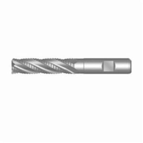 Dormer 5985004 C403 Type NF Long Length Roughing End Mill, 30 mm Dia Cutter, 90 mm Length of Cut, 5 Flutes, 25 mm Dia Shank, 166 mm OAL, Bright