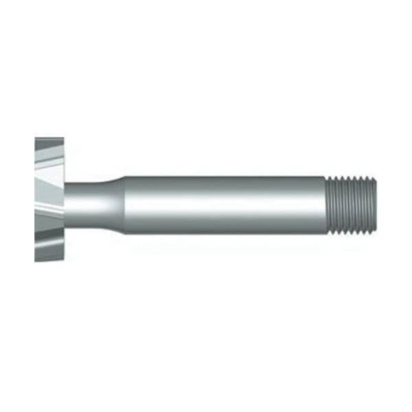 Dormer 5985664 C820 Type N Woodruff Keyseat Cutter, Shank Connection, 13.5 mm Dia Cutter, 2 mm W Cutting, 57 mm OAL, 12 mm Dia Shank, Staggered Tooth