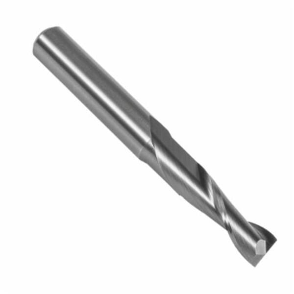 Precision Twist Drill 001033 E3302M Center Cutting Regular Length Single End Square End End Mill, 4.5 mm Dia Cutter, 14 mm Length of Cut, 2 Flutes, 5 mm Dia Shank, 50 mm OAL, Bright