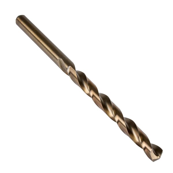Precision Twist Drill 5995712 M52CO Heavy Duty Long Length Precision Twist Drill Taper Length Drill, #40 Drill - Wire, 0.098 in Drill - Decimal Inch, 4-5/8 in OAL, HSS-E, Bronze