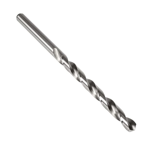 Precision Twist Drill 5999748 R51 General Purpose Taper Length Drill, 27/64 in Drill - Fraction, 0.4219 in Drill - Decimal Inch, 7-1/4 in OAL, HSS, Bright