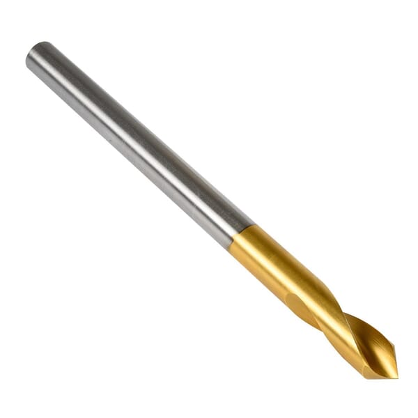 Precision Twist Drill 6000062 SPLG-90 Long Length Special Purpose Spotting Drill, 1/4 in Dia, 6 in OAL, HSS, TiN Coated