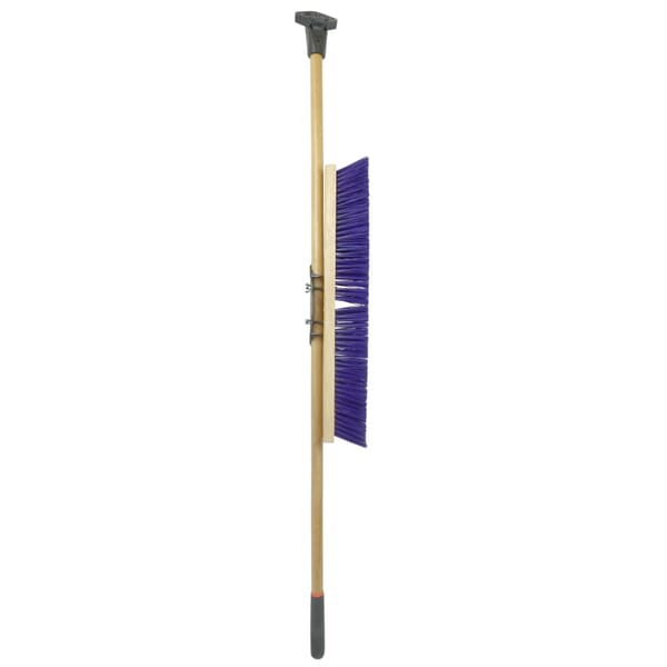Pro-Flex 44606 Push Broom, 24 in OAL, 3-1/4 in L Trim, Blue Polypropylene Bristle