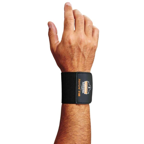 ProFlex 72102 400, Ambidextrous Hand, Hook and Loop Closure, Black