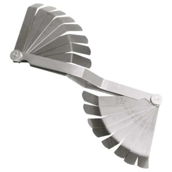 Proto J000R Overhead Valve Feeler Gauge Set, 16 Pieces, 1/2 x 3 in Blade, Steel Holder