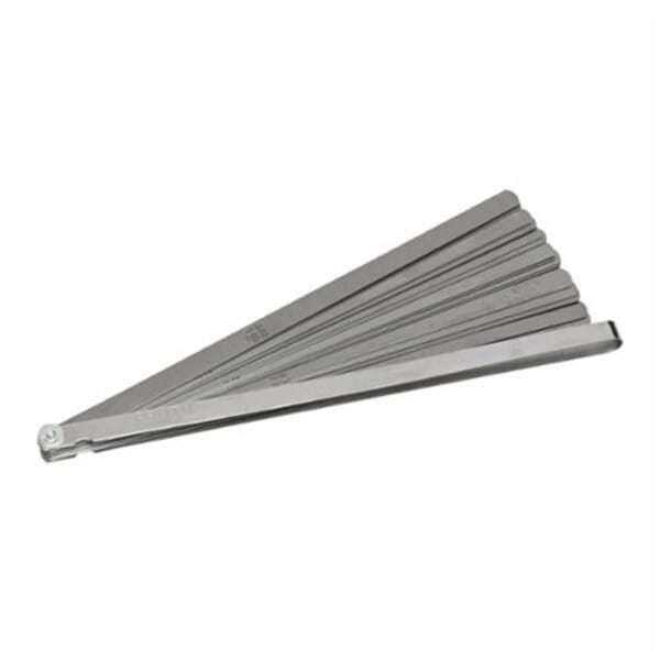 Proto J000TL Long Blade Feeler Gauge Set, 1/2 x 12 in Blade, 25 Pieces, Steel Holder
