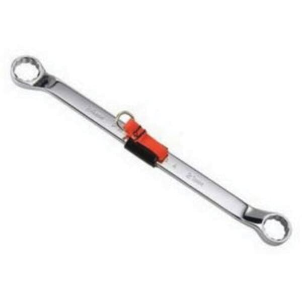 Proto TorquePlus J1061M-TT Double Box End Wrench, 14 x 15 mm Wrench, 12 Points, 15 deg Offset, 9-45/64 in OAL, Steel, Polished Chrome, ASME B107.100