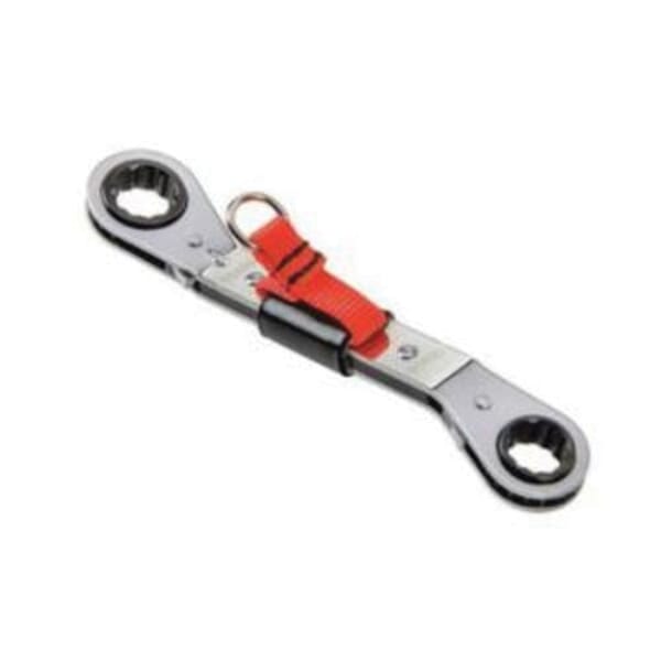 Proto J1181M-A-TT Double Box End Wrench, 7 x 8 mm Wrench, 6 Points, 25 deg Offset, 4-19/64 in OAL, Alloy Steel, Full Polished, ASME Specified