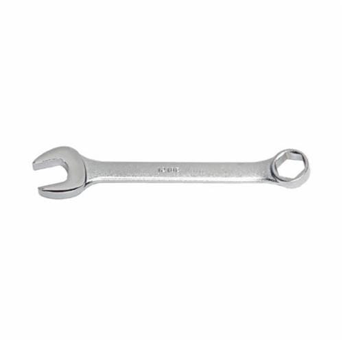 Proto J1204EF Short Combination Wrench, Imperial, 1/8 in Wrench, 6 Points, 15 deg Offset, 2-49/64 in OAL, Alloy Steel, Satin, ASME B107.100