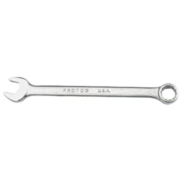 Proto TorquePlus J1206M-T500 Double End Combination Wrench, 6 mm Wrench, 12 Points, 15 deg Offset, 4-29/32 in OAL, Alloy Steel, Full Polished, ASME B107.100