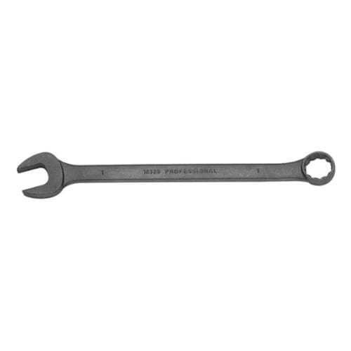 Proto J1206MBA Combination Wrench, 6 mm Wrench, 12 Points, 15 deg Offset, 4-29/32 in OAL, Alloy Steel, Black Oxide, ASME B107.100