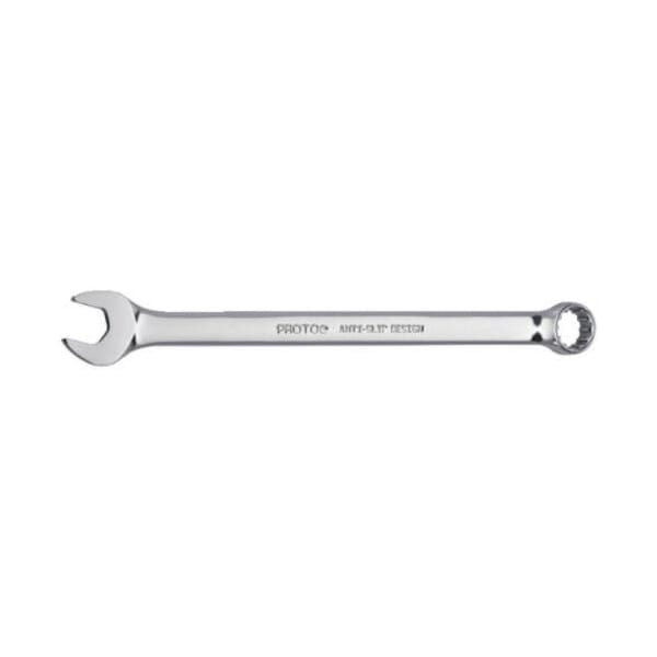 Proto J1208SPL Combination Wrench, Imperial, 1/4 in, 12 Points, 15 deg Offset, 4-29/32 in OAL, Alloy Steel, Full Polished, ASME B107.100