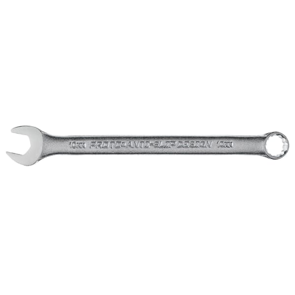 Proto TorquePlus J1210MASD Anti-Slip Design Combination Wrench, 10 mm Wrench, 12 Points, 15 deg Offset, 5 in OAL, Alloy Steel, Satin, ASME B107.100, ANSI B107.9