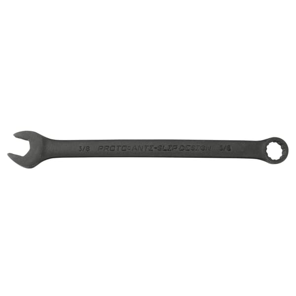 Proto TorquePlus J1236BASD Anti-Slip Design Combination Wrench, Imperial, 1-1/8 in, 12 Points, 15 deg Offset, 15-7/8 in OAL, Alloy Steel, Black Oxide, ASME B107.100