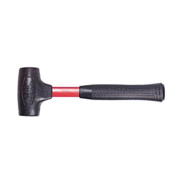 Proto J1429DB Dead Blow Hammer, 12 in OAL, 1 lb Rubber Head, Fiberglass Handle