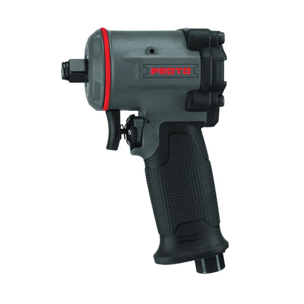 Proto J150WP-M Mini Air Impact Wrench, 1/2 in Drive, 635 ft-lb Torque Rating, 4.5 cfm Air Flow, 4.4 in OAL