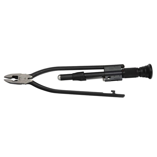 Proto J198 Automatic Safety Reversible Wire Twister Plier, Flat Top/Diamond Serrated Jaw, 12-1/4 in OAL, CW/CCW