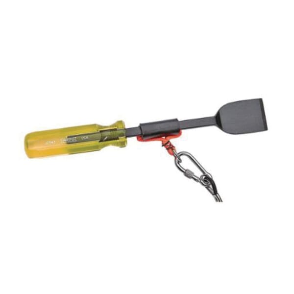 Proto J2343-TT 1-Piece Detectable Tether Ready Hand Scraper, Carbon Steel Straight Blade, 6-1/4 in L Blade, 1-1/2 in W Blade, Acetate Handle