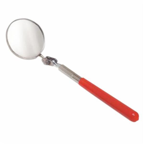 Proto J2372 Inspection Mirror, 2-1/4 in Mirror, Circular Shape, 10 to 14 in L, Telescoping Handle