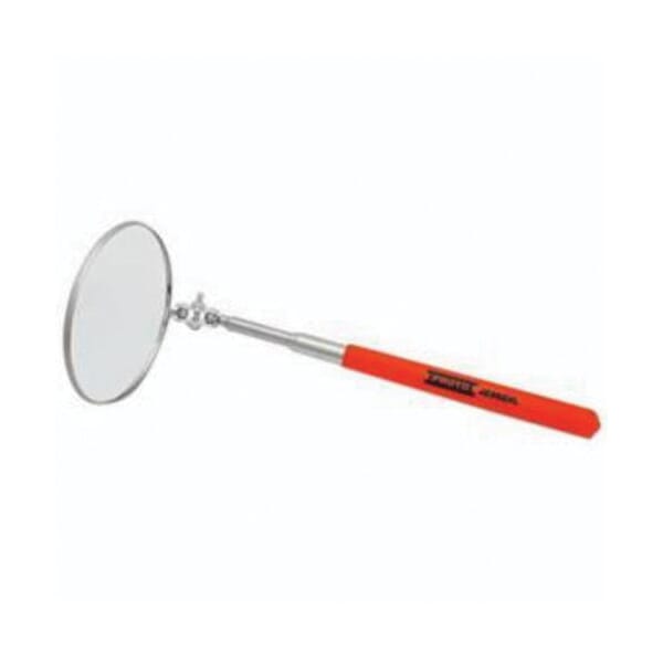 Proto J2382XL Fixed Length Inspection Mirror, 3-1/4 in Mirror, Circular Shape, 6-1/2 to 29-1/2 in L, Telescoping Handle