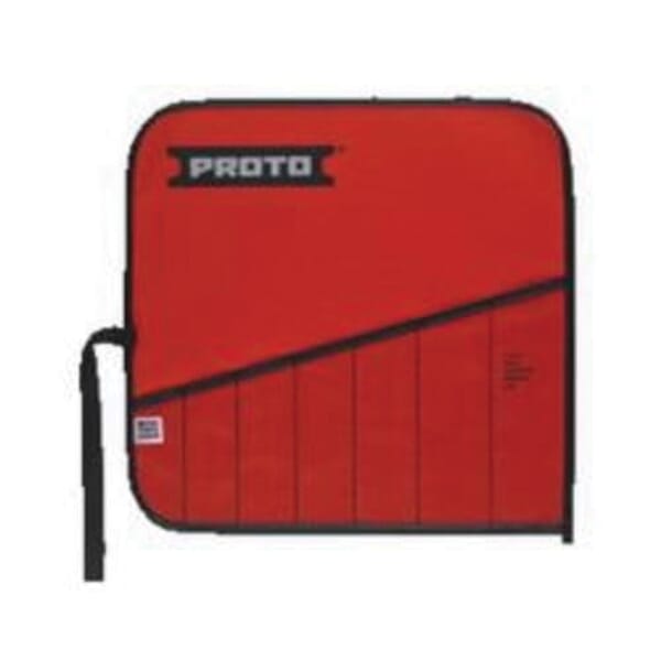 Proto J25TR03C Tool Pouch, 7-Pocket, For Use With J3700A Flare Nut Wrench Set, J3700AT Flare Nut Wrench Set, J3800A Flare Nut Wrench Set, Canvas, Red