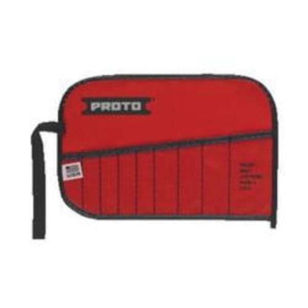 Proto J25TR09C Tool Pouch, 9 Pocket, For Use With J3200D Open End Wrench Set, Canvas, Red