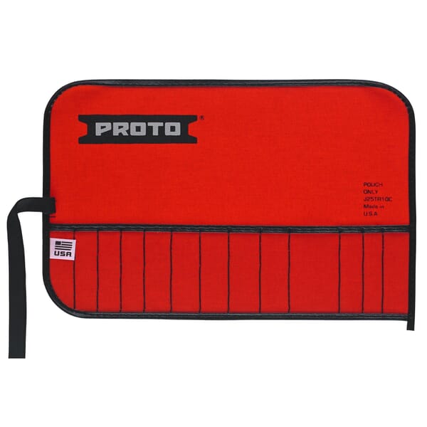 Proto J25TR10C Tool Pouch, 13 Pocket, For Use With J3200C Open End Wrench Set, Canvas, Red