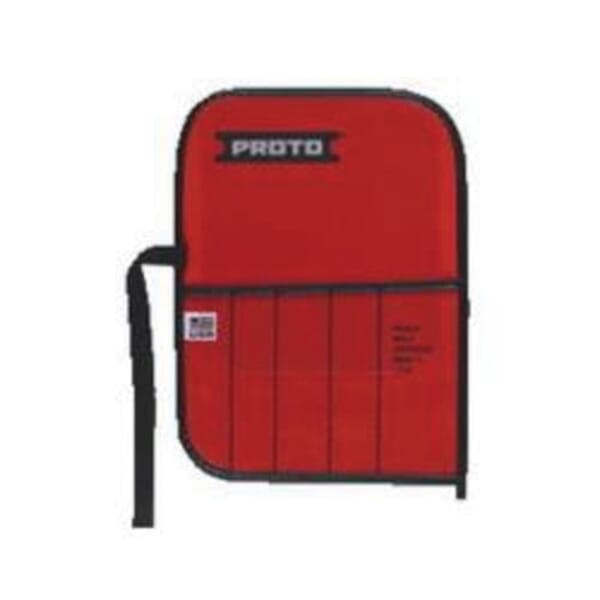 Proto J25TR15C Tool Pouch, 5 Pocket, For Use With J3S2 Punch and Chisel Set, J86CS2 Cold Chisel Set, Canvas, Red