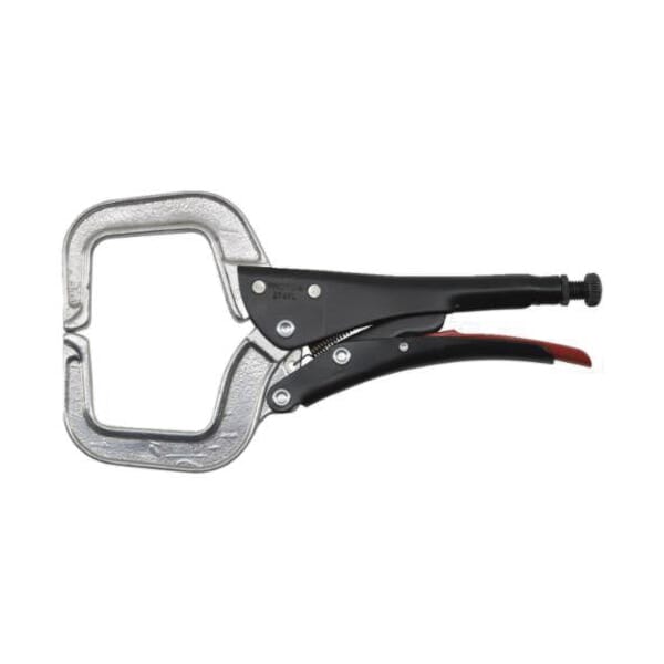 Proto J274XL Miniature Locking C-Clamp, 3-9/64 in D Throat, 3-17/32 in Jaw Opening, 4-55/64 in W Jaw, Aluminum Alloy