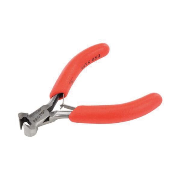Proto J2836SCMP Mini Semi-Flush End Cutter Plier, 7/16 in Cutting, 1-1/8 in Tempered Jaw, 4 in OAL