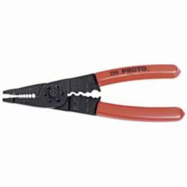 Proto J298 Adjustable Manually Multi-Purpose Wire/Cable Stripper Plier, 22 to 10 AWG, 8-1/4 in OAL
