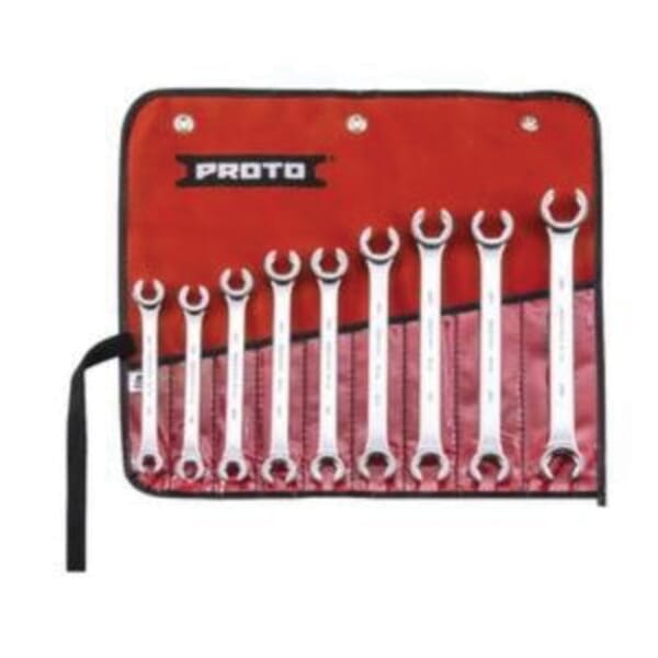 Proto TorquePlus J3700M-TT Tether Ready Double End Wrench Set, Metric, 5 Pieces, 7 x 8 to 15 x 17 mm, Satin