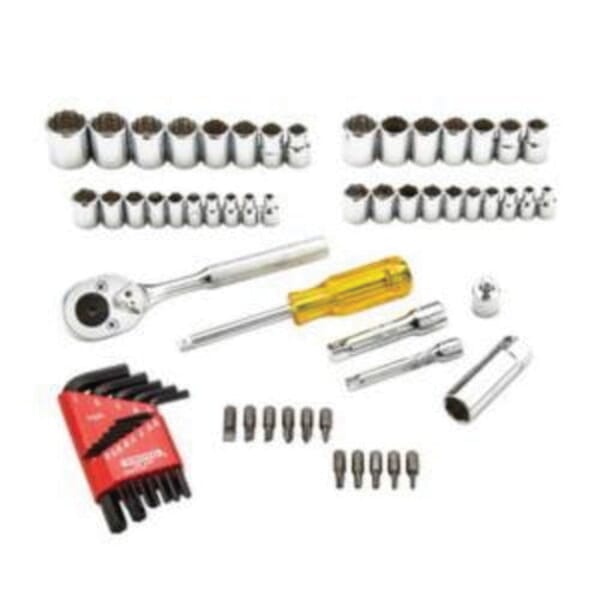 Proto J47065 Socket Set, 6/12 Points, 1/4 and 3/8 in Drive, 65 Pieces