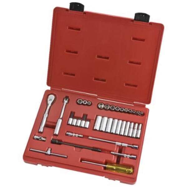 Proto TorquePlus J47120XL, ASME B107.1/B107.500, Imperial, 6 Points, 1/4 in Drive, 37 Pieces