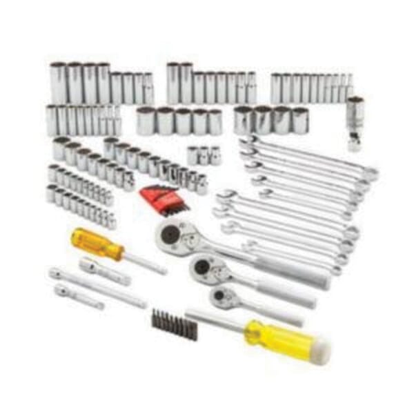 Proto J47125 Socket Set, ASME Specified, 6/8/12 Points, 1/4 in, 3/8 in, 1/2 in Drive, 125 Pieces