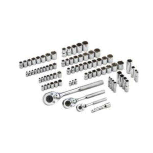 Proto J47181 Socket Set, 6, 12 Points, 1/4 in, 3/8 in, 1/2 in Drive, 81 Pieces