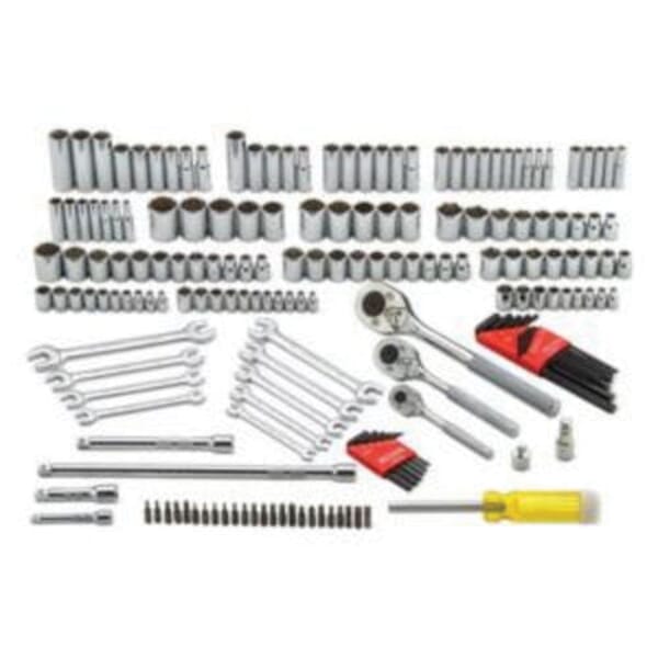 Proto J47184 Socket Set, 6/12 Points, 1/4 in, 3/8 in, 1/2 in Drive, 184 Pieces
