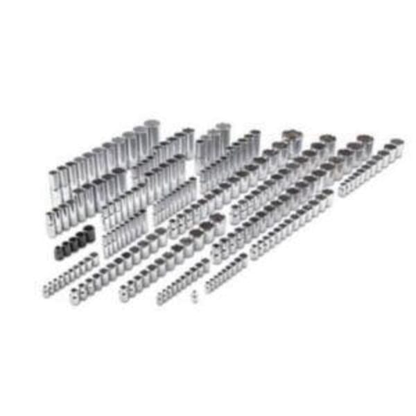 Proto J47216 Socket Set, 6/8/12 Points, 1/4, 3/8 and 1/2 in Drive, 205 Pieces