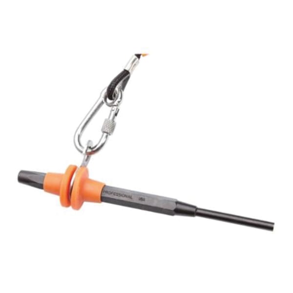 Proto J473-8X3-16-TT 2-Piece Tether Ready Drive Pin Punch, 3/16 in, 5-7/8 in OAL, Steel
