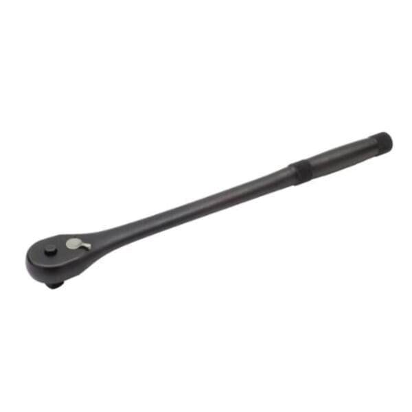 Proto J4749XLQRBL Uninsulated Hand Ratchet, 1/4 in Drive, Pear Head, 5-11/16 in OAL, Steel, Black Oxide, ASME B107.10