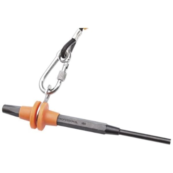Proto J477-16X7-32TT 2-Piece Tether Ready Drive Pin Punch, 7/32 in, 6-3/8 in OAL, Steel