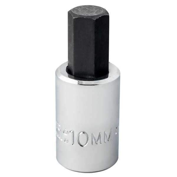 Proto J4990-10MST Short Length Socket Driver Bit, 3/8 in Drive, 10 mm, 11/16 in L Bit