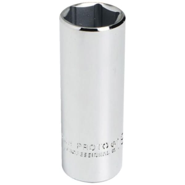 Proto TorquePlus J5007MH Deep Length Socket, Metric, 3/8 in Square Drive, 7 mm