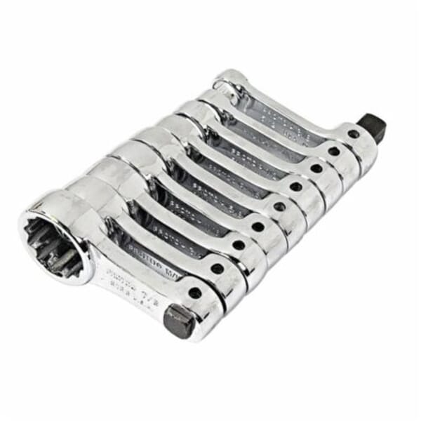 Proto TorquePlus J5100 Torque Adapter Set, Imperial, 3/8 in Drive, 9 Pieces, Alloy Steel, Full Polished