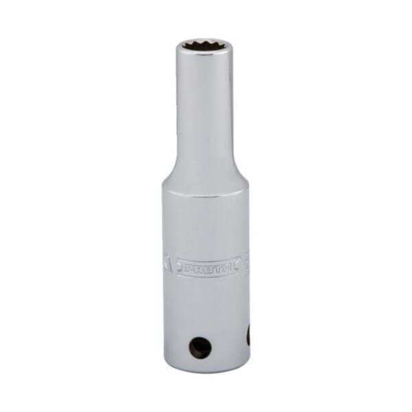 Proto TorquePlus J5318-TT Deep Length Tether Ready Socket, 1/2 in Square Drive, 9/16 in, 12 Points