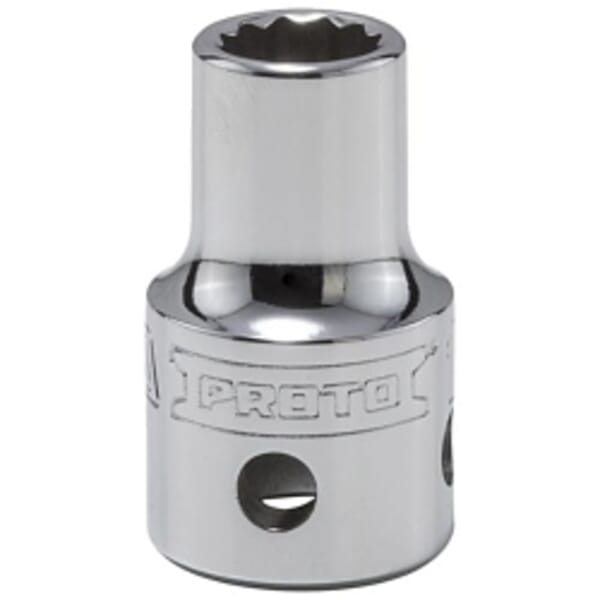 Proto TorquePlus J5420M-TT Standard Length Tether Ready Socket, 1/2 in Square Drive, 20 mm, 12 Points