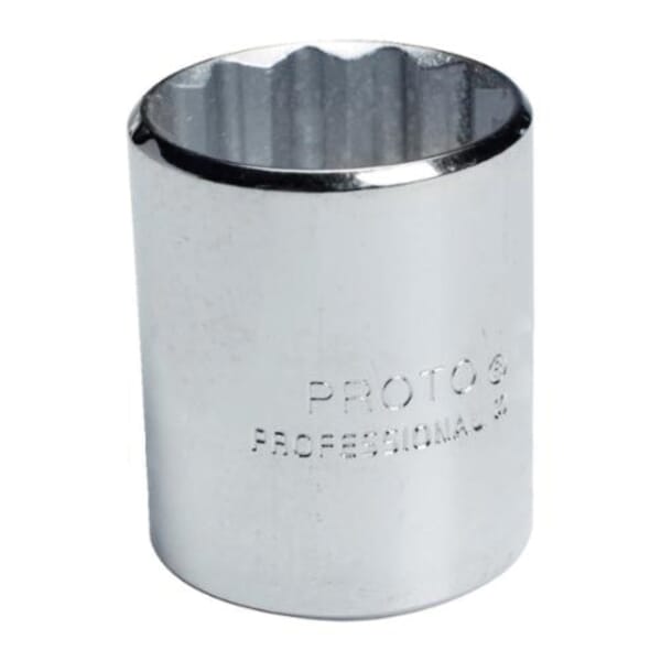 Proto TorquePlus J5434 Standard Length Socket, Imperial, 1/2 in Square Drive, 1-1/16 in